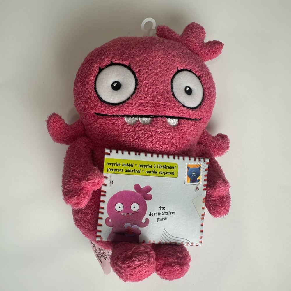 Hasbro Ugly Dolls Yours Truly Moxy Stuffed Plush Toy 9” Pink Monster Doll NEW